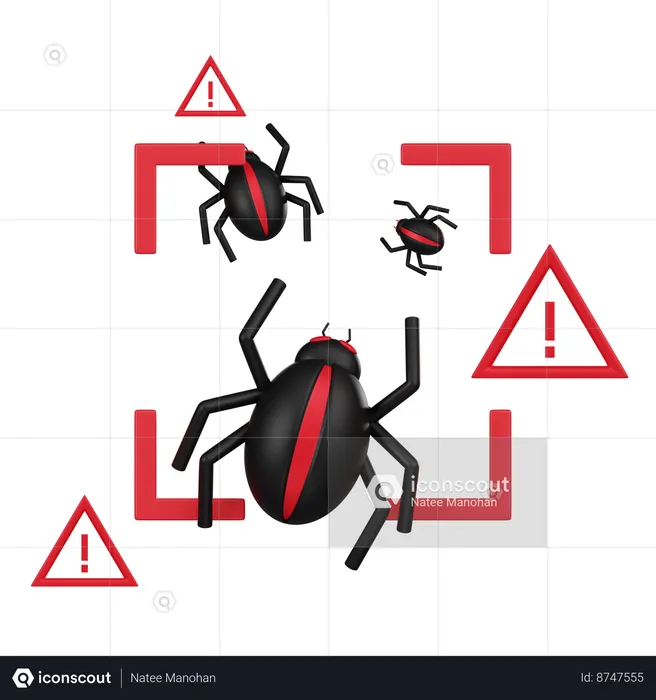 Virus Alert  3D Icon