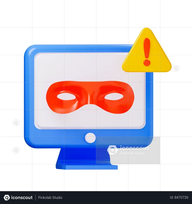 Virus attack  3D Icon