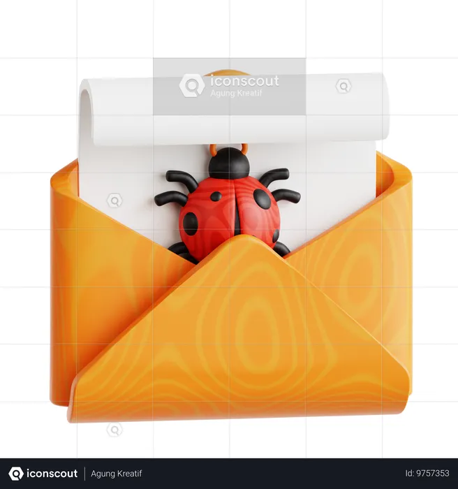 Courrier électronique antivirus  3D Icon