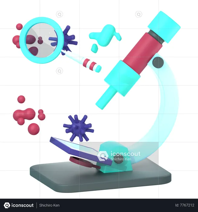 Virus Experiment  3D Icon