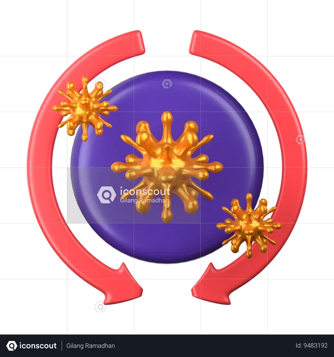 Virus Pandemic  3D Icon
