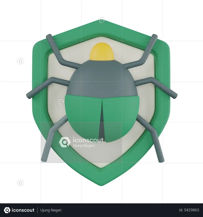 Virus Security  3D Icon