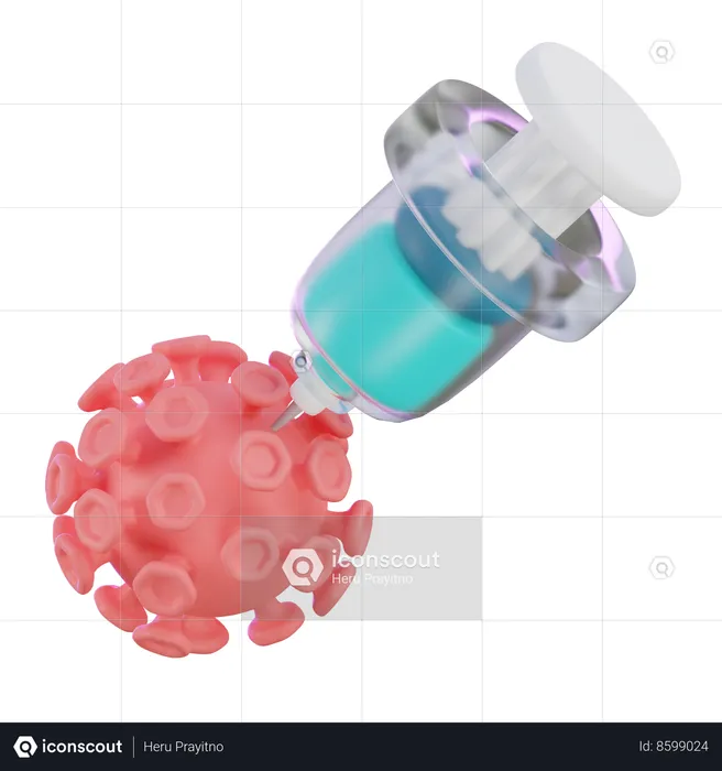 Virus Vaccine  3D Icon