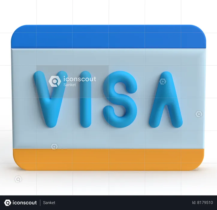 VISA  3D Icon