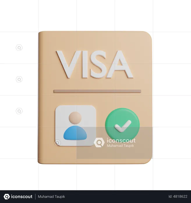 Visa  3D Icon