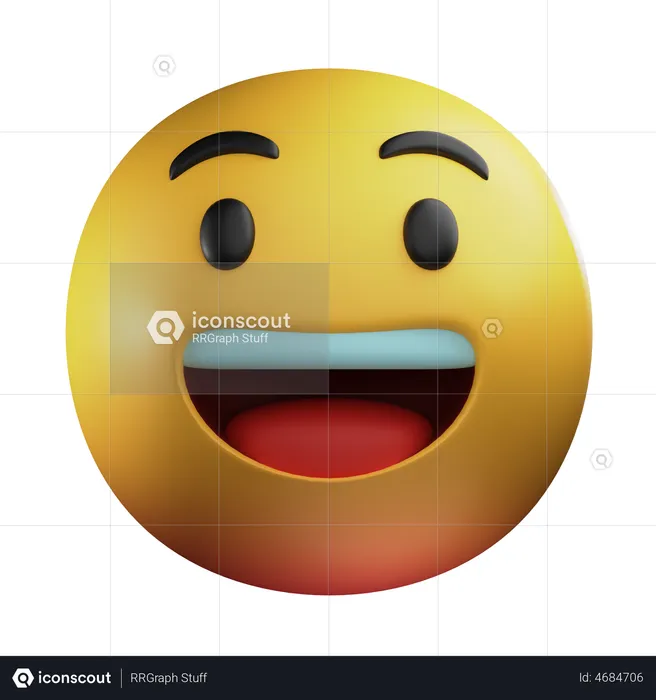 Mine réjouie Emoji 3D Emoji