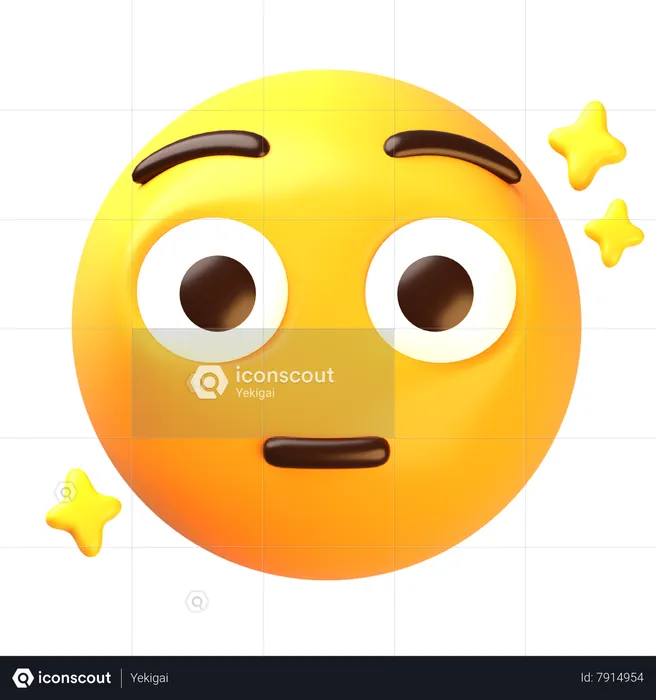 Visage maladroit Emoji 3D Icon