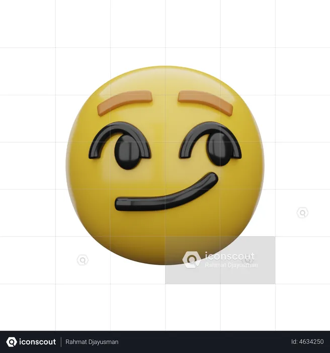 Visage nerveux Emoji 3D Emoji