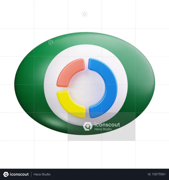Visão de Negócios  3D Icon
