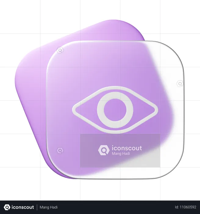 Visible  3D Icon