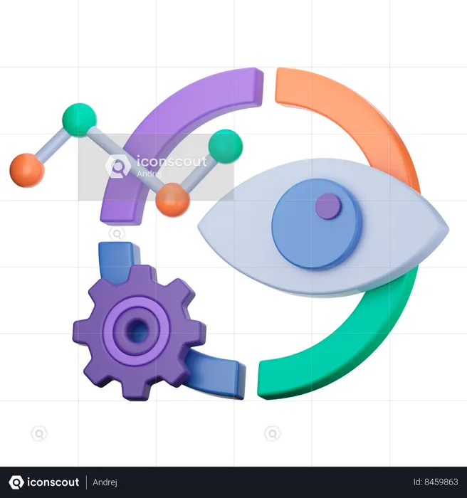 Vision  3D Icon