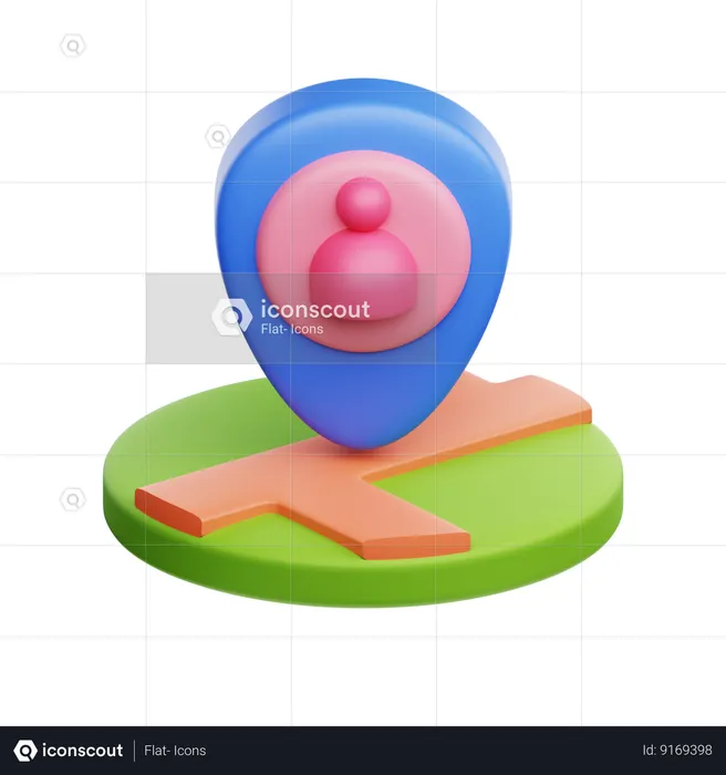 Visits  3D Icon