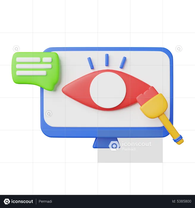 Visual Communication  3D Icon