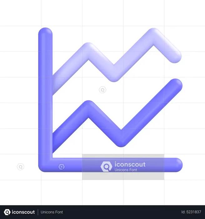 Visualisation Graph  3D Icon