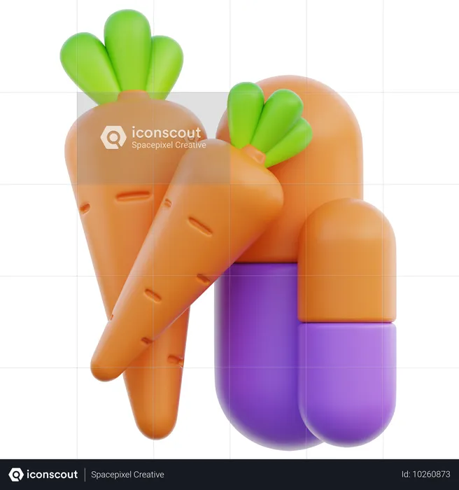 Vitamina A  3D Icon