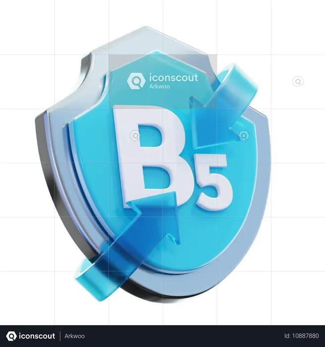 Vitamina B5  3D Icon