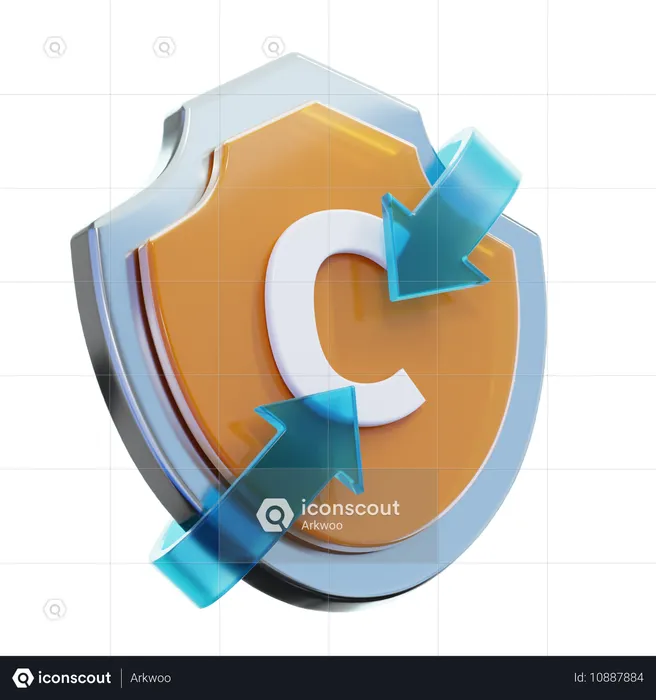 Vitamina C  3D Icon