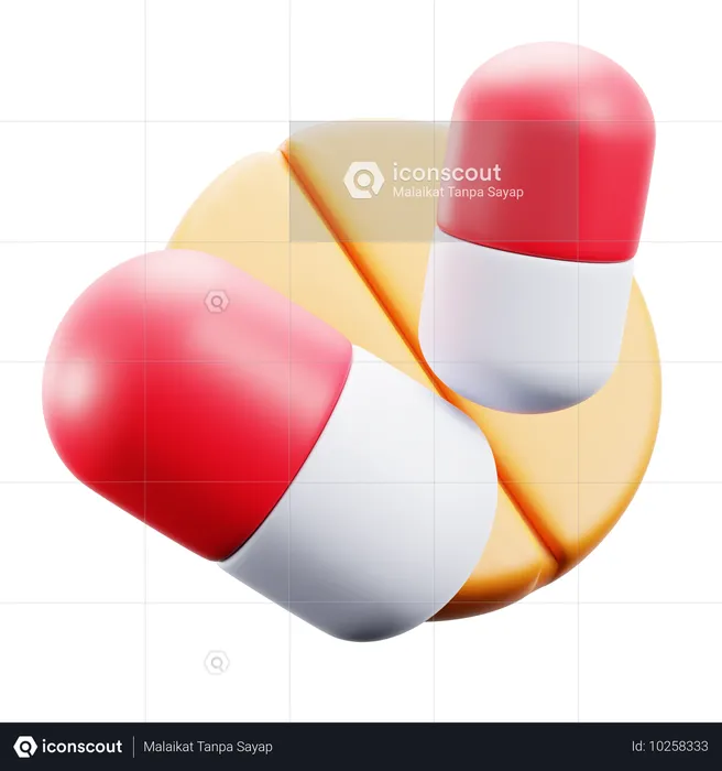 Vitaminas  3D Icon