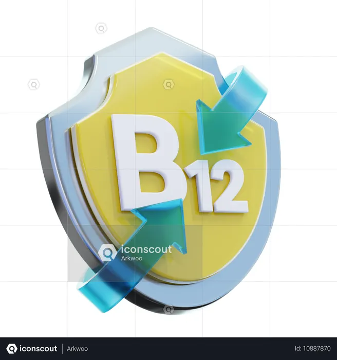 Vitamine B12  3D Icon