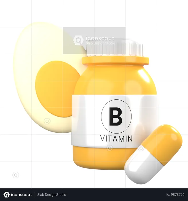 Vitamine B  3D Icon