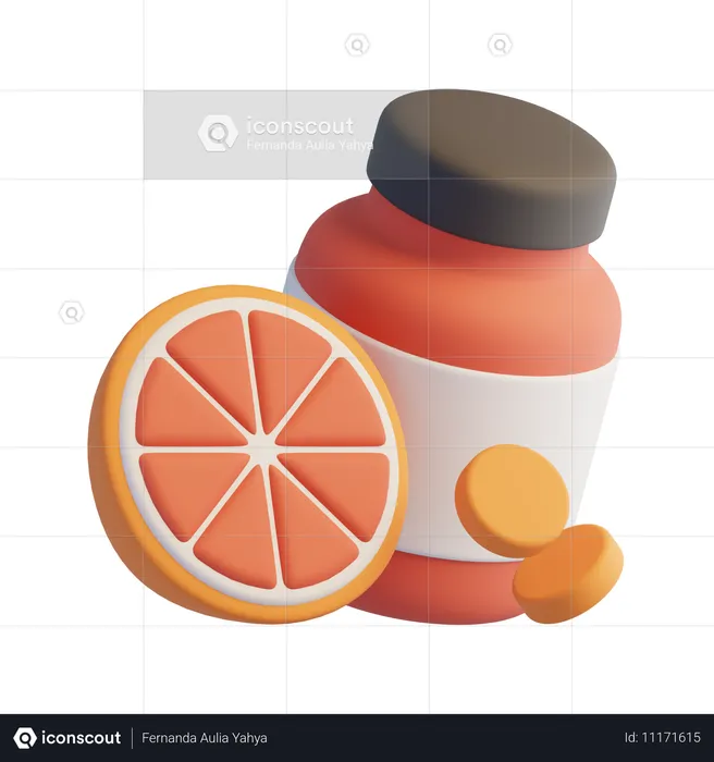 Vitamines  3D Icon