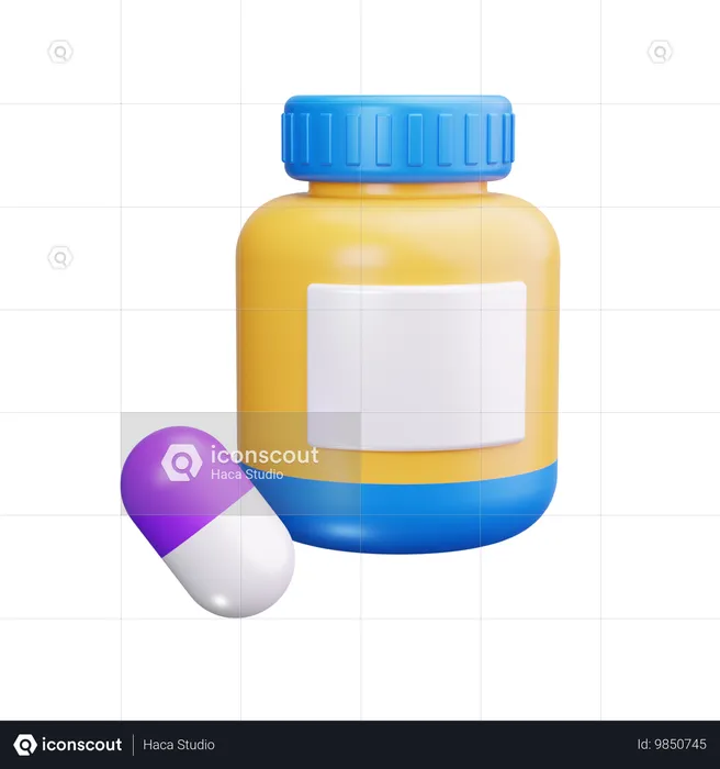 Vitamintabletten  3D Icon