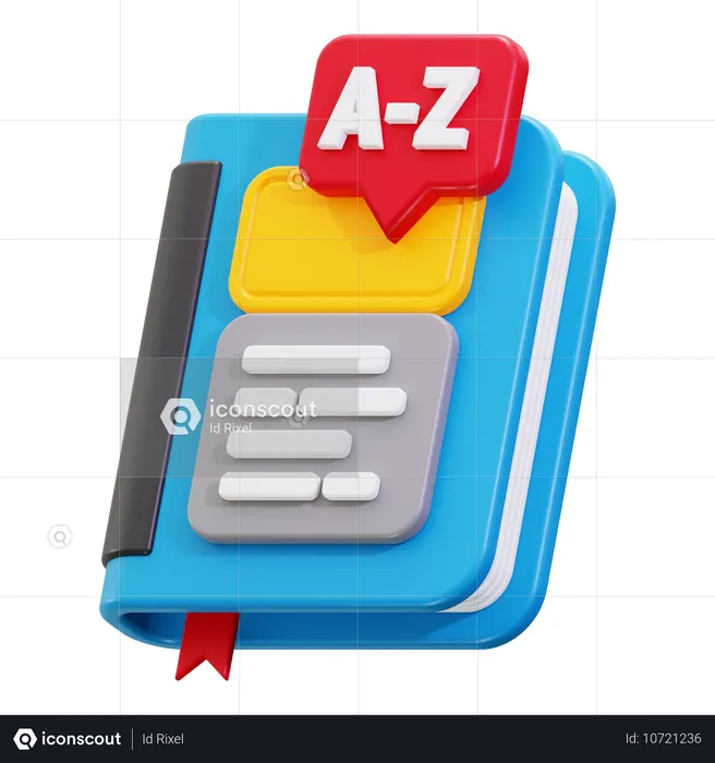 Vocabulary  3D Icon
