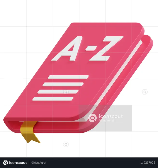 Vocabulary Book  3D Icon