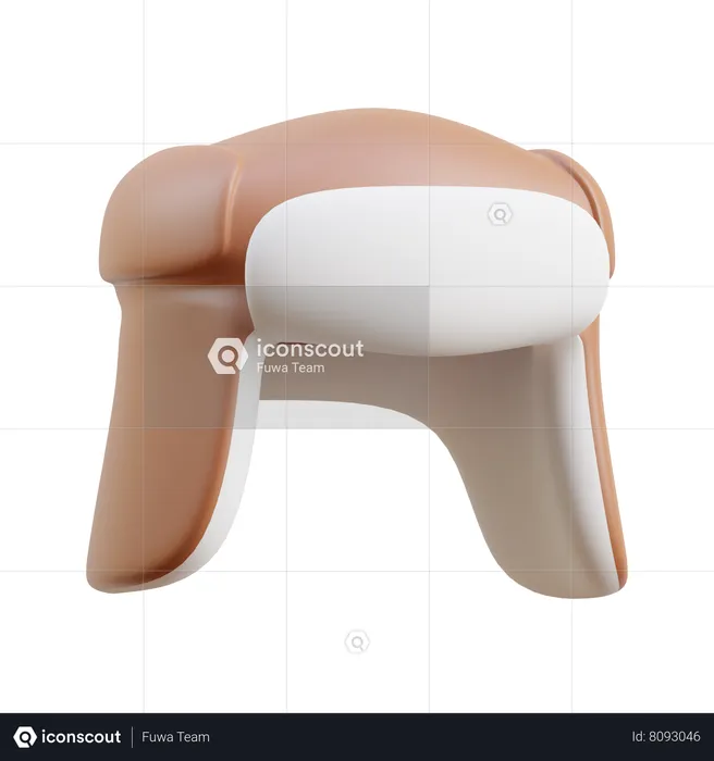 Chapéu ushanka  3D Icon