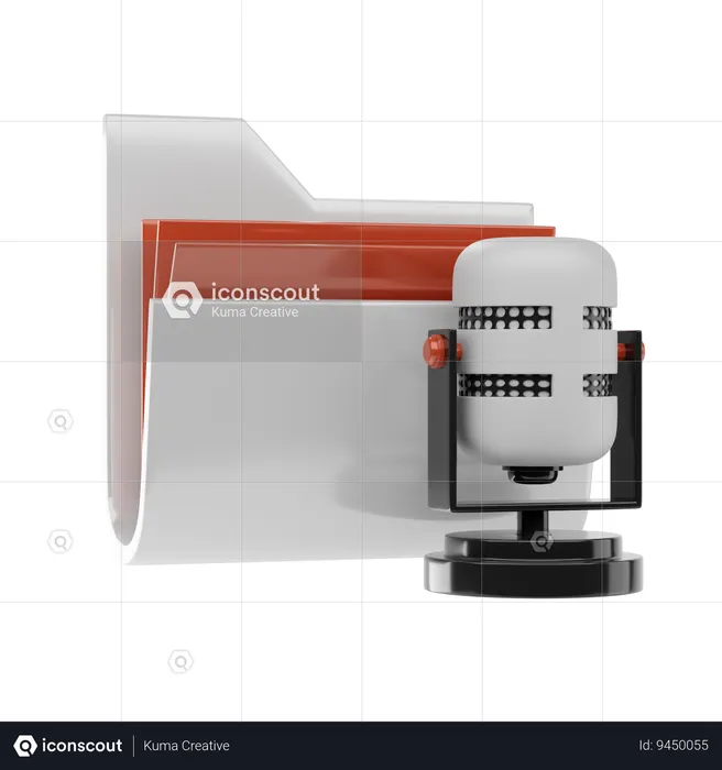 Voice Folder  3D Icon