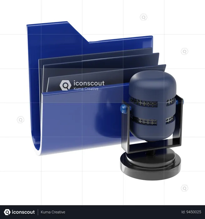 Voice Folder  3D Icon