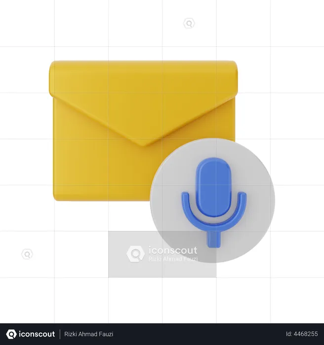Voice Mail  3D Illustration