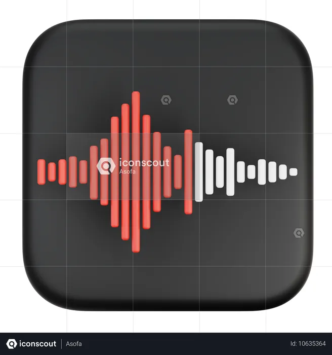 Voice Memos  3D Icon