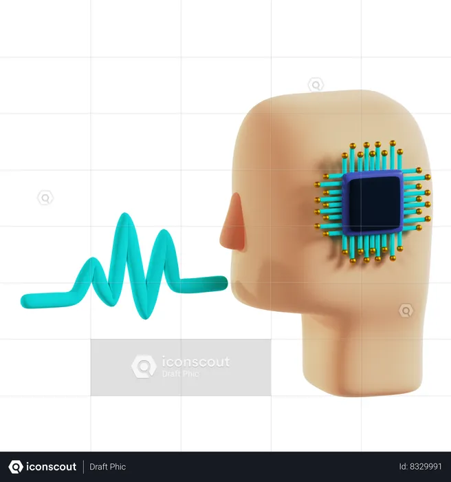 Voice Recognition  3D Icon