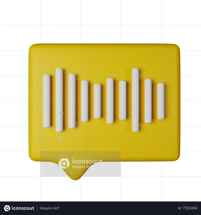 Voice Recognition  3D Icon
