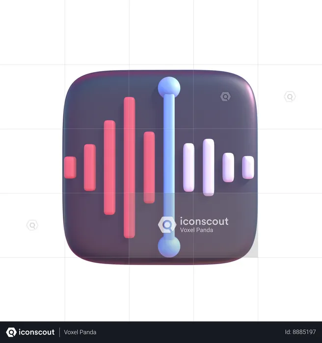 Voice Record  3D Icon
