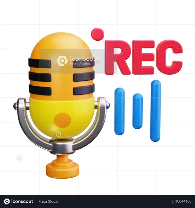 Voice recording  3D Icon