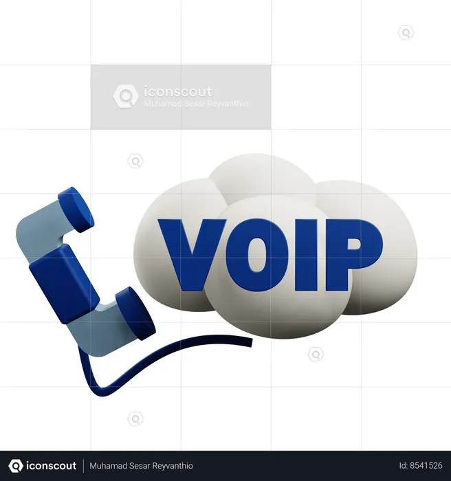 Voip  3D Icon