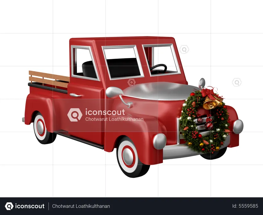 Voiture de Noël  3D Icon