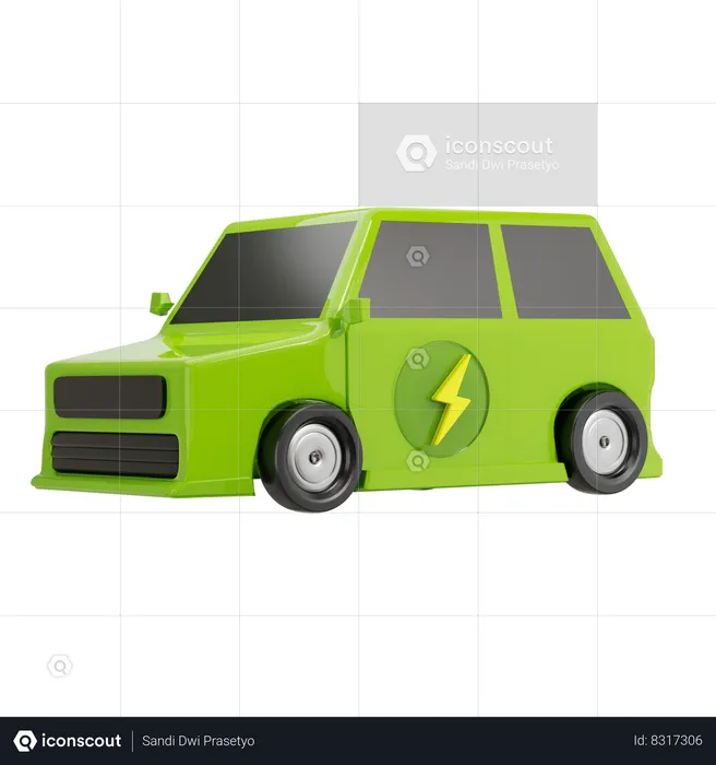 Voiture électrique  3D Icon