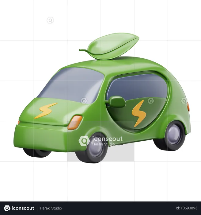 Voiture électrique  3D Icon