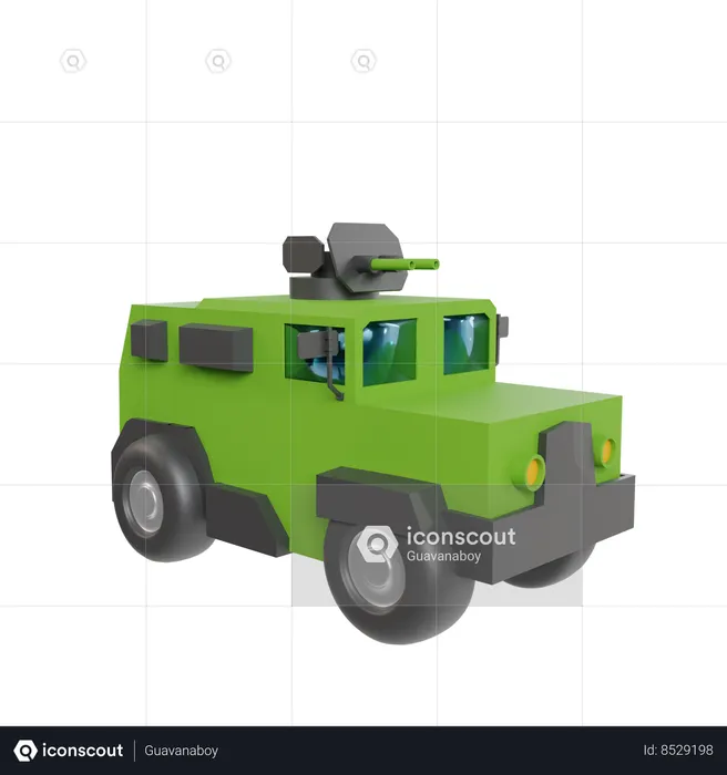 Voiture militaire  3D Icon