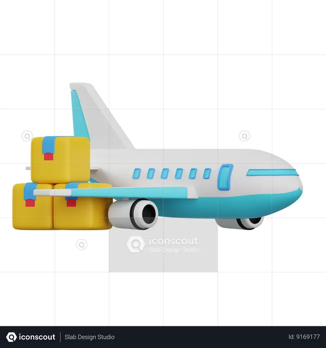 Vol cargo  3D Icon