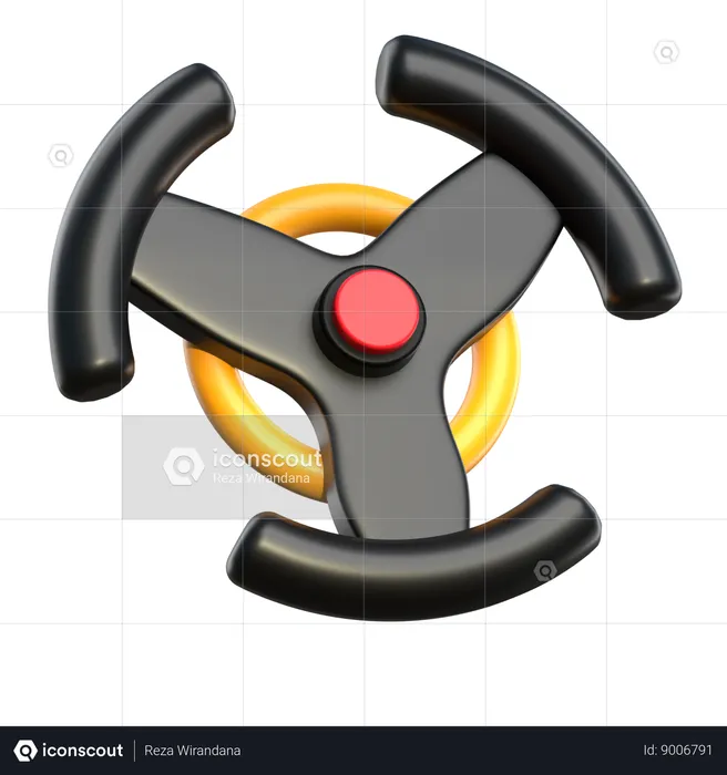 Volant  3D Icon