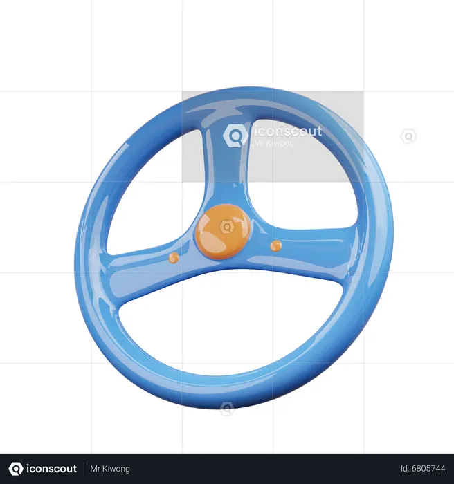 Volante do carro  3D Icon