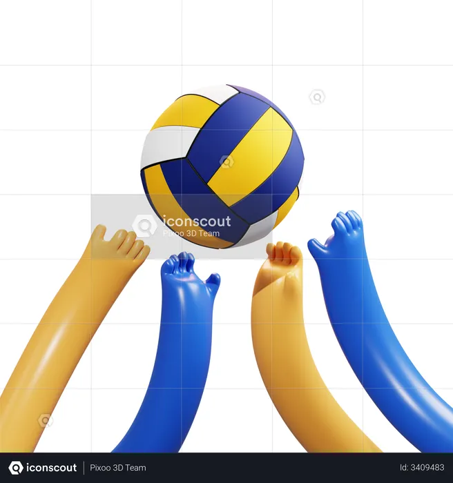 Vóleibol  3D Illustration