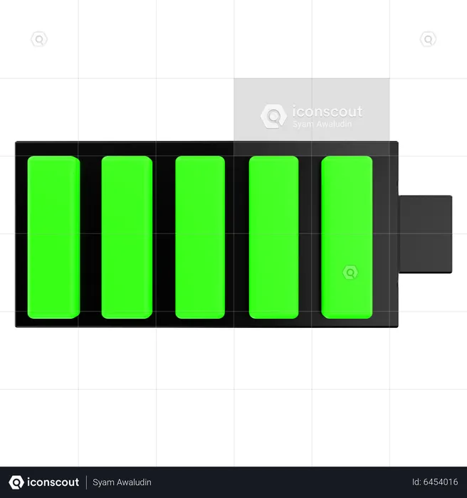Volle Batterie  3D Icon