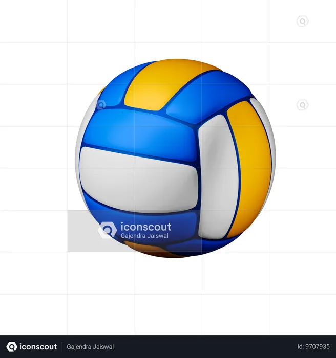 Volley-ball  3D Icon