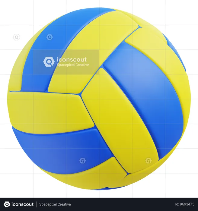 Volley Ball  3D Icon