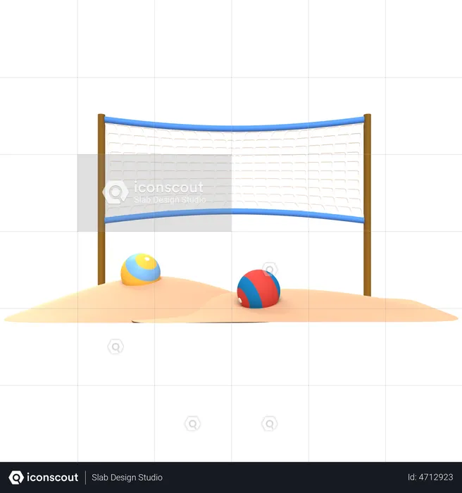 Volley-ball  3D Illustration